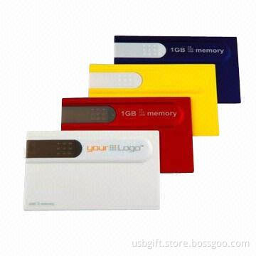 USB Flash Memory, 64GB Memory Capacity, Credit Card USB Memory, Promotional Gift